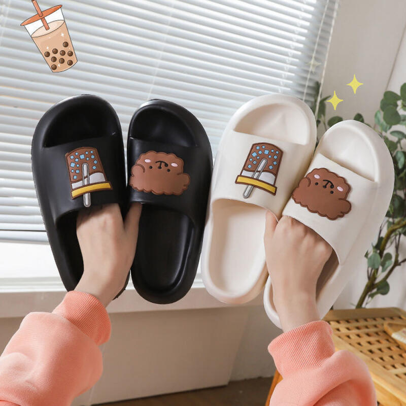 Mungchi Milk Tea Slippers Black - Size L 3090₽