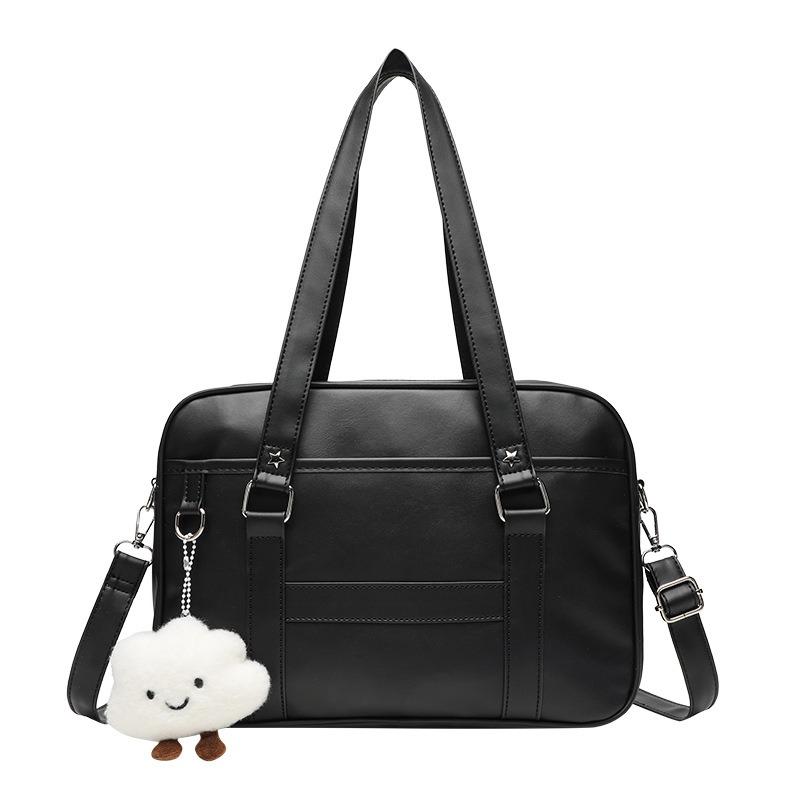 College Style Uniform Bag Two-dimensional Shoulder Bag Women's Oblique Span Bag Commuter Bag Simple Handbag