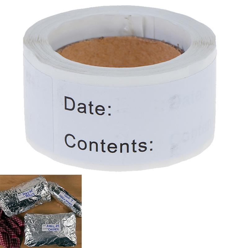 125 Pcs Food Storage Labels Refrigerator Freezer Labels Adhesive Label