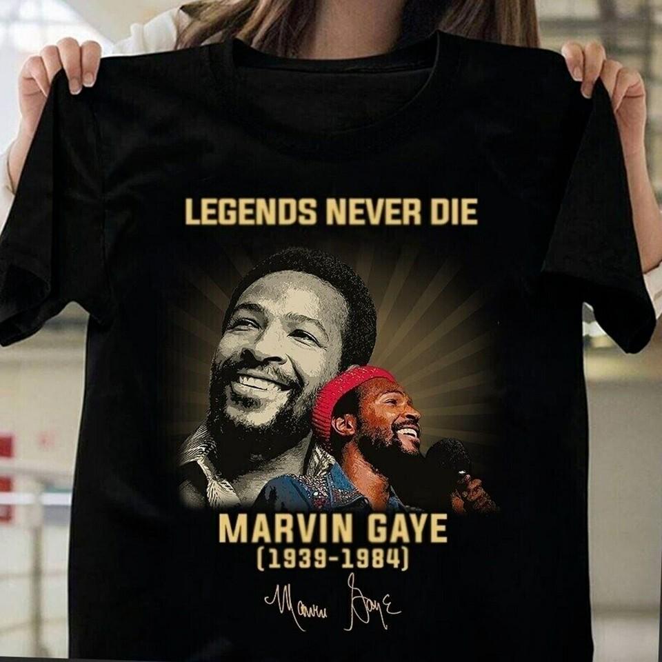 

Marvin Gaye Legend Men Tshirt Short Sleeve Black All Size Shirt CH79 Unisex T-Shirt XL
