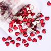 Red Nail Art Jewelry Drill Flat Bottom Special-Shaped Drill Water Drop Horse Eye New Year'S Red Nail Glass Sticker Drill