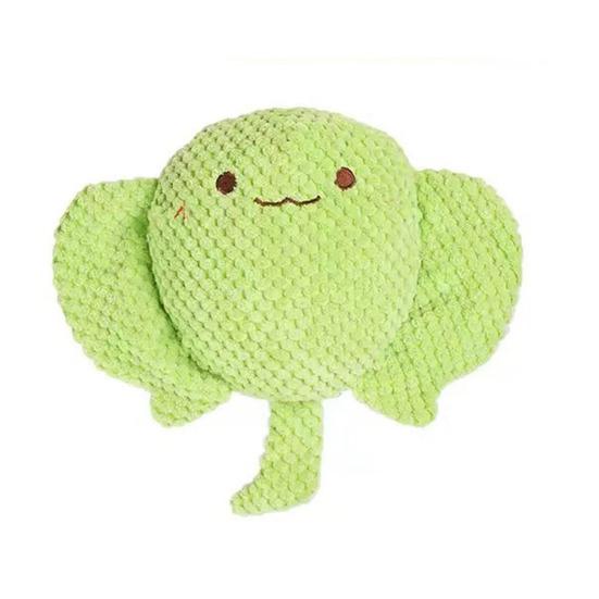 

Pet Toys Built-in Sound Interactive Toy Plush Bite-Resistant Marine Animal Shape Chew Toy Cleaning Teeth Boredom Relief Toy