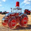 Decantor de Whiskey Sticlă pentru Băuturi Alcoolice în Formă de Camion Semi-Remorcă și Tractor 400ml Cadou Inedit