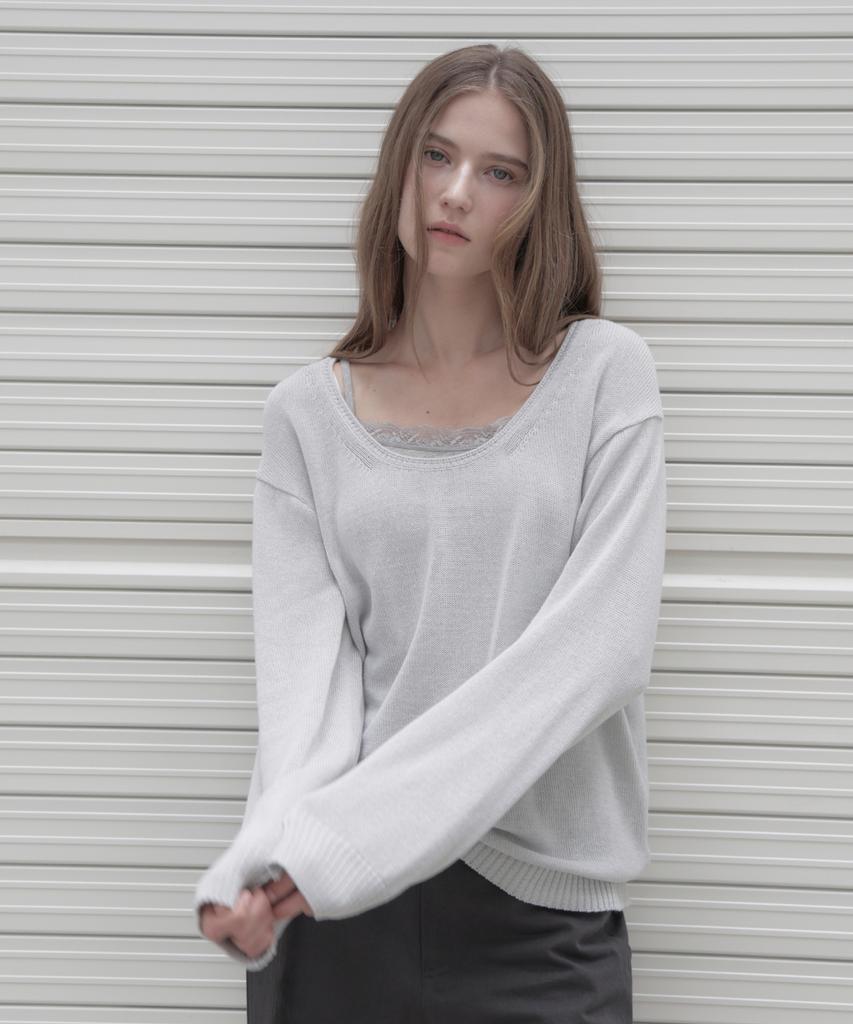 Deomago Summer Muted Knit_Gray