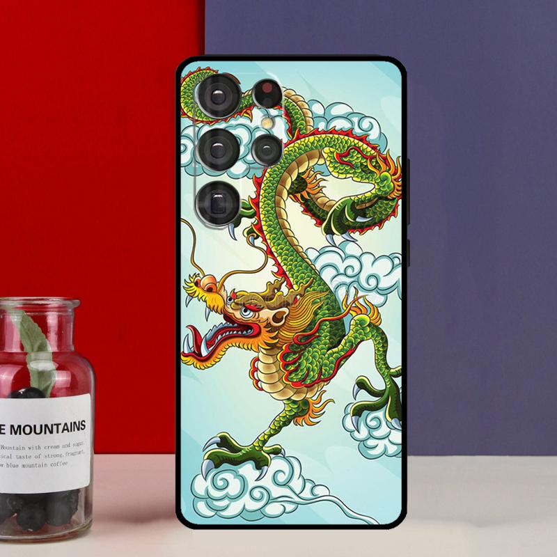Chinese Dragon Funda Case For Samsung Galaxy S25 Ultra S9 S10 S20 S21 S22 Plus S23 FE S24 Ultra Phone Cover