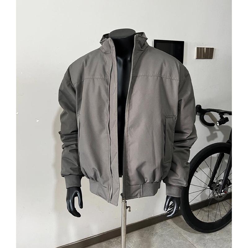 Three-proof Bomber Jacket Men's Spring and Autumn Tide Brand American Silhouette Regular Coach Stand-up Collar Baseball Jersey