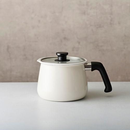 Wahei Freiz 7-in-1 Multi-Pot Ivory 2.2L Enamel Refrigerator Storage IH/Gas Compatible Rinto MB-2160