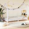 VidaXL Kid's Bed Frames Kid's Cabin Bed Bed Frame for Children Kid's Room House Interior White 283350