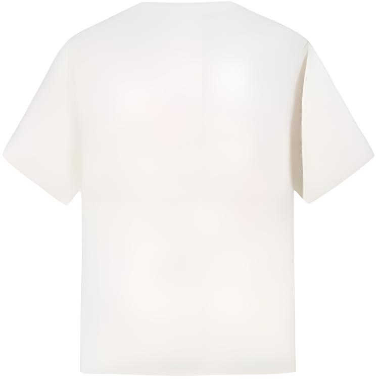 Anta Training Series Sports Casual Simple Spliced Round Neck Loose Pullover Short Sleeve T-Shirt Men Tops Warm-Sun-White 152527128-2