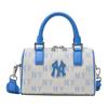 Monogram Cotton Shoulder Bag , Crossbody Bag , Handbag Small Unisex Blue (Unisex) Handbags