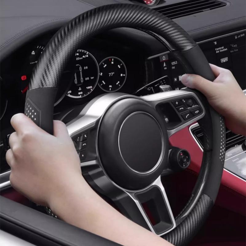 Car Steering Wheel Cover For Chevrolet Aveo Bolt Cavalier Cruze Onix Orlando Silverado Spark Tahoe Suburban Lacetti Tracker