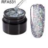 Glitter Rhinestone UV LED Nail Gel Polish Soak Off Varnish Lacquer