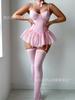 2026 New Milk Silk Lace Suspender Short Skirt Sex Underwear Women's Factory