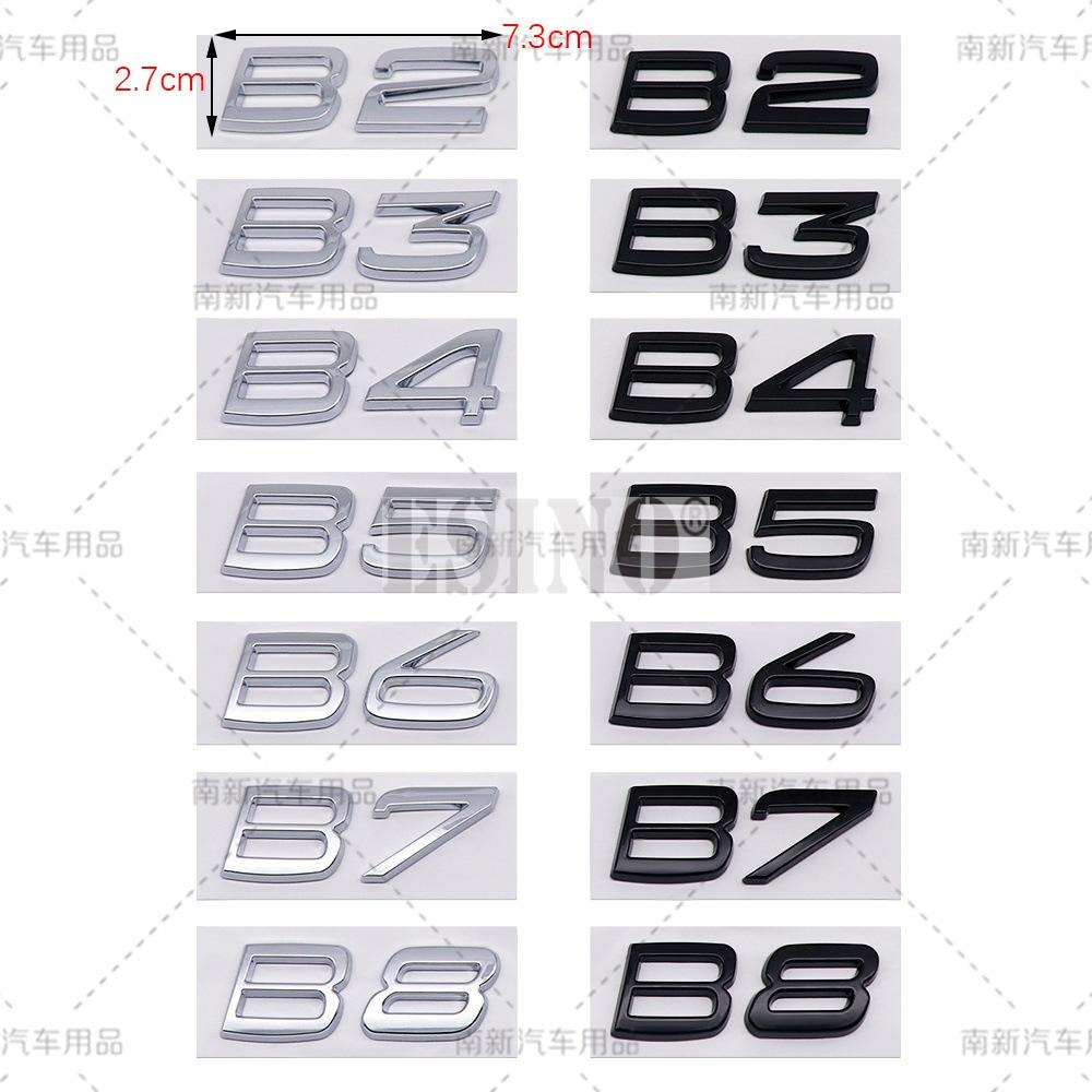 3D B2 B3 B4 B5 B6 B7 B8 3D ABS Adhesive Rear Trunk Emblem Badge Sticker for Volvo XC40 XC60 XC90 V40 V60 V70 V90 S40 S60 S80 S90