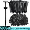 1000/20x Cable Ties Buckle Nylon Auto Fastener Screw Replaceable Car Fenders Trunk Engine Guard Panel Wire Clips Management Tool