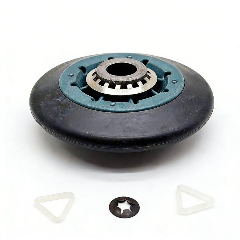 2 Pack Easy Installation Replacement Rollers Set for Dryer Drum Support with Easy Assembly Design for Various Models