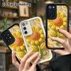 Phone Case: 2D flat design suitable for Samsung Galaxy A34 A35 M05 M06 S20 S22 S21 FE Plus 5G protective case, bloomed sunflower, perfect Christmas an