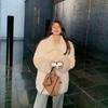 New Fur Coat Women's Autumn and Winter Cotton Warm Plush Loose Temperament Women's Coat