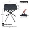 Portable Outdoor Telescopic Folding Camping Chair - Stainless Steel Fishing Stool