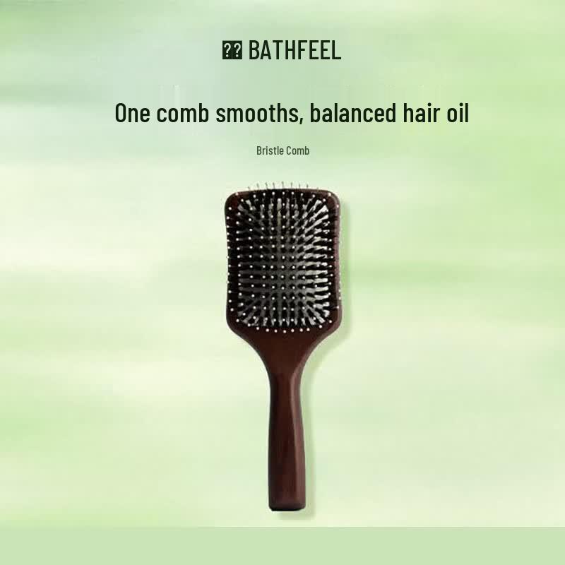 Natural Boar Bristle Hair Smoothing Comb