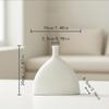 Nordic Unglazed Ceramic Vase for Dried or Artificial Flowers