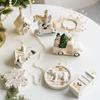 Christmas Creative Painted Special-shaped Platinum Pendant Christmas Decoration Nordic Christmas Tree Decoration Pendant Gift