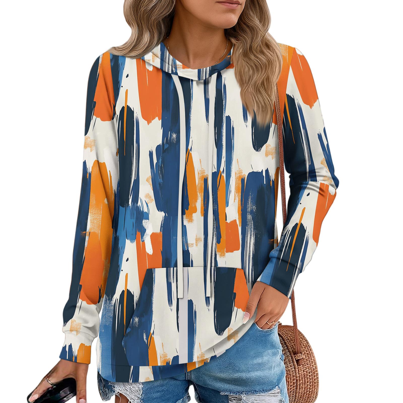 

Жіночі пуловери з капюшоном, модні толстовки з капюшоном для дівчат-підлітків, жіноча туніка на осінь S