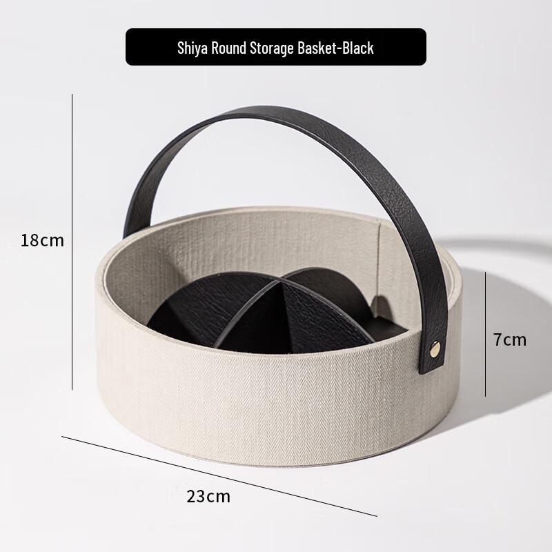 Miflame Elegant Round Desktop Storage Basket