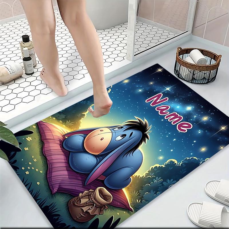 Custom Name "Pooh Tiger Adventure" Carpet Rug Customizable Soft Washable Anti-Slip Home Living Room Sofa Mats Personalized Rug. 0909398