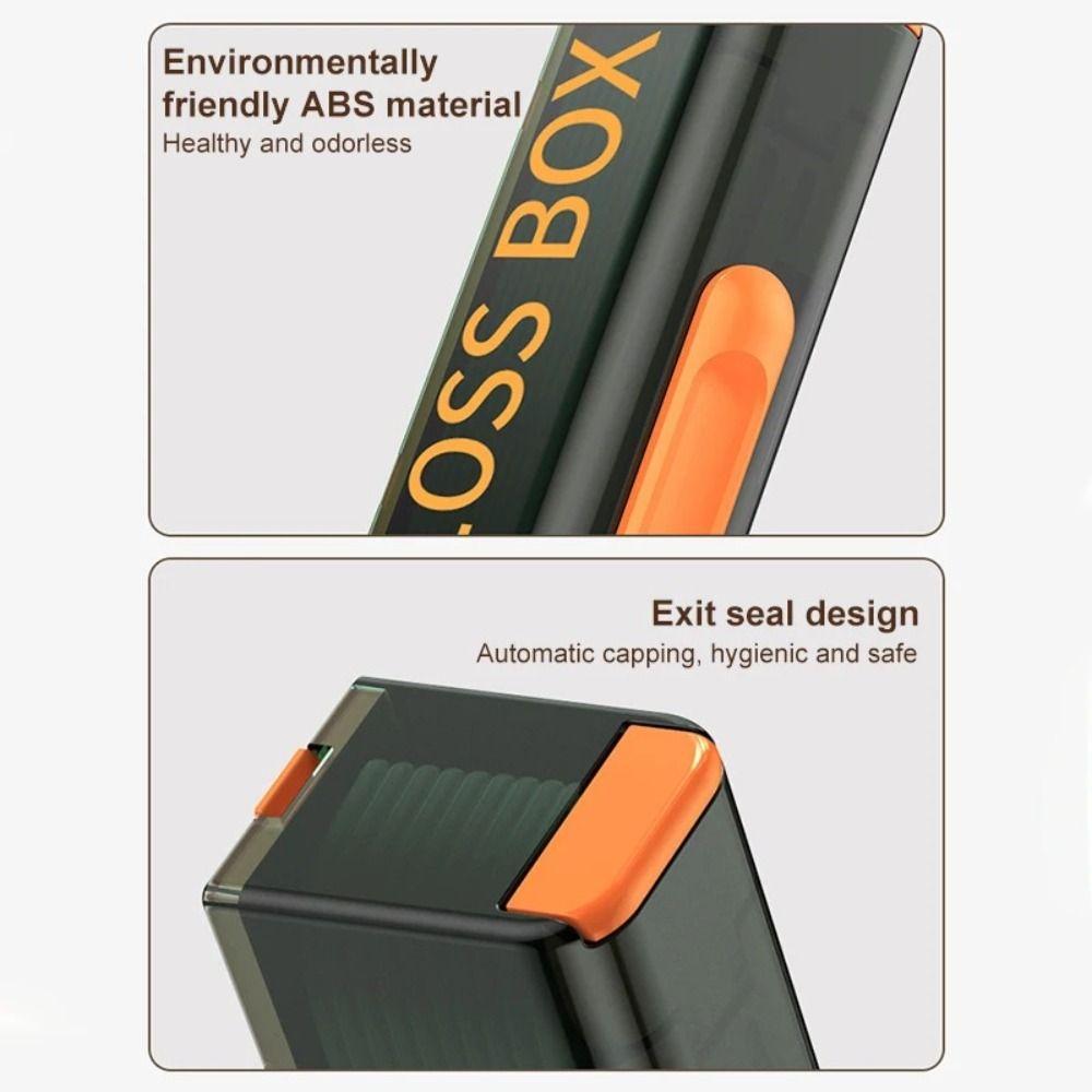 Automatic Pop-Up Floss Stick Storage Box Reusable Teeth Stick Case  Home