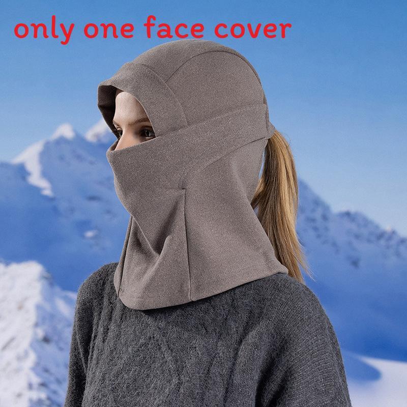 

Winter Cycling Mask With Polyester Fabric Windproof Face Shield For Men And Women сірий колір