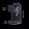 Non-Slip Aquarium Feeder Ring Fish Feeding Supplies Transparent Fish Feeding Dish Floating Food Feeder Square for Fish Tank