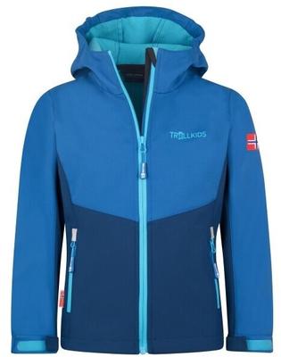 Jacket Trollkids Kristiansand Blue Black