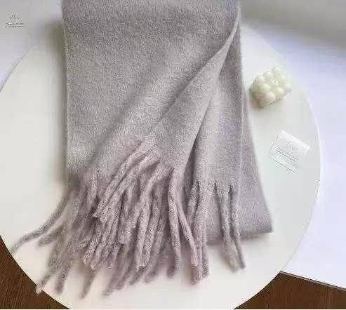 New Mohair Maillard Scarf Autumn and Winter Korean Premium Versatile Imitation Cashmere Warm Shawl