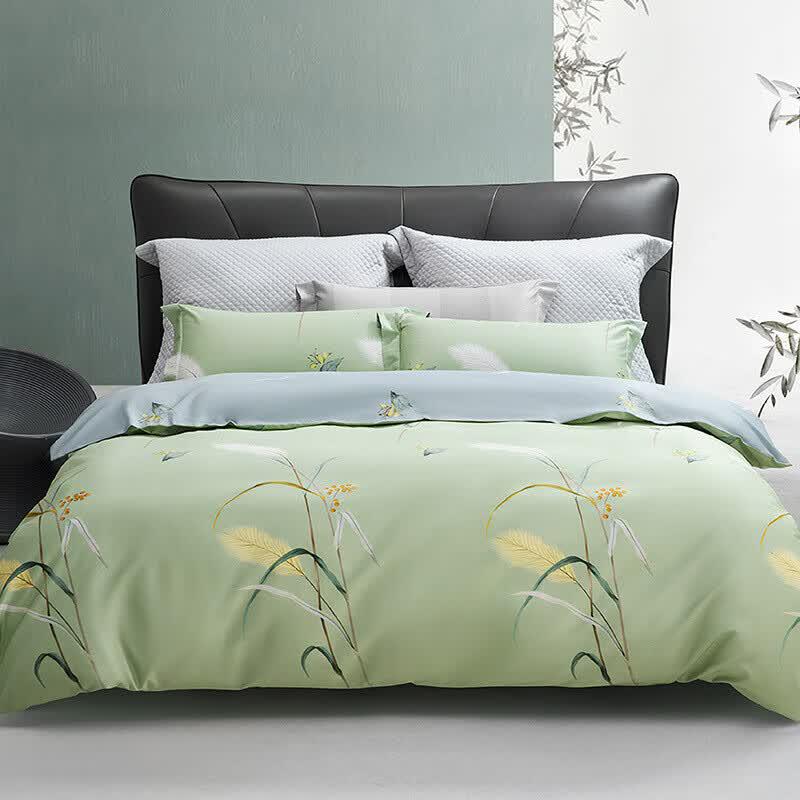 Mercury Home Textiles Pure Cotton 4-Piece Bedding Set