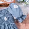 Mädchen Kleid 2024 Neue Kinder Sommer Polka Dot Kurzarm Prinzessin Kleid Kinder Kleidung