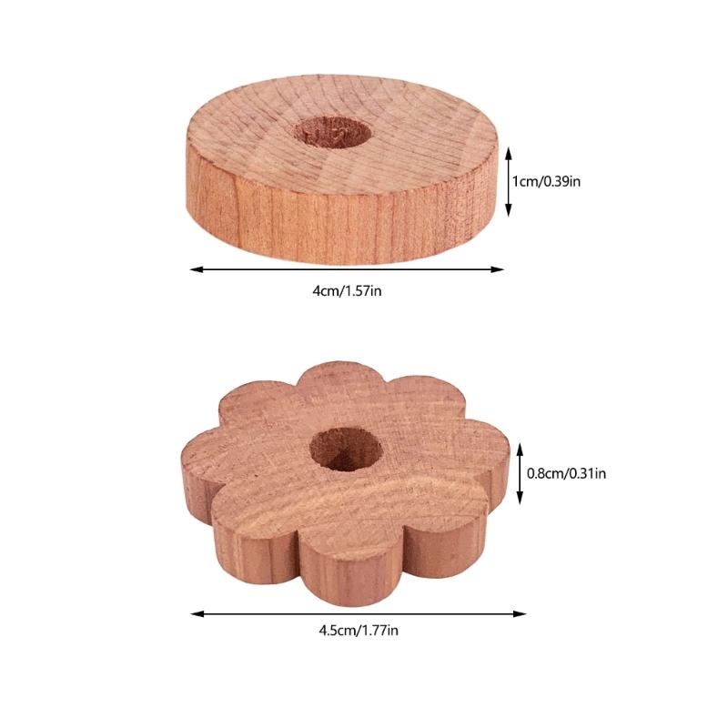 Natural Cedar Wood Hanging Blocks for Closet Shoe Cabinet and Wardrobe Insect Moth Repellents and Odor Eliminators