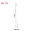 1010 Series 410 Stainless Steel Western Tableware Set – Serving Spoon & Cake Set for Restaurants & Hotels