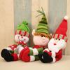 Manchons pour bouteilles de vin Père Noël et Bonhomme de neige avec design cartoon pour décoration de fête de Noël