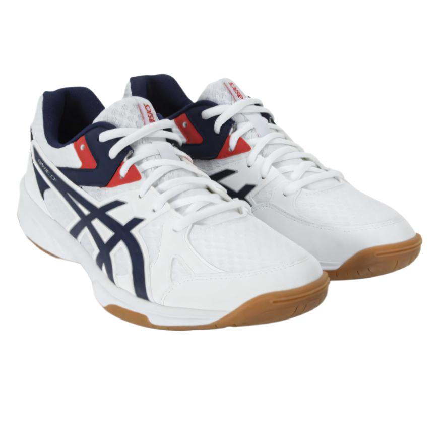 Asics Rivre Cf Mesh Synthetic Leather Comfortable Fashion Versatile Popular Low-Top Training Shoes Unisex Sneaker White Blue 1073A083-100