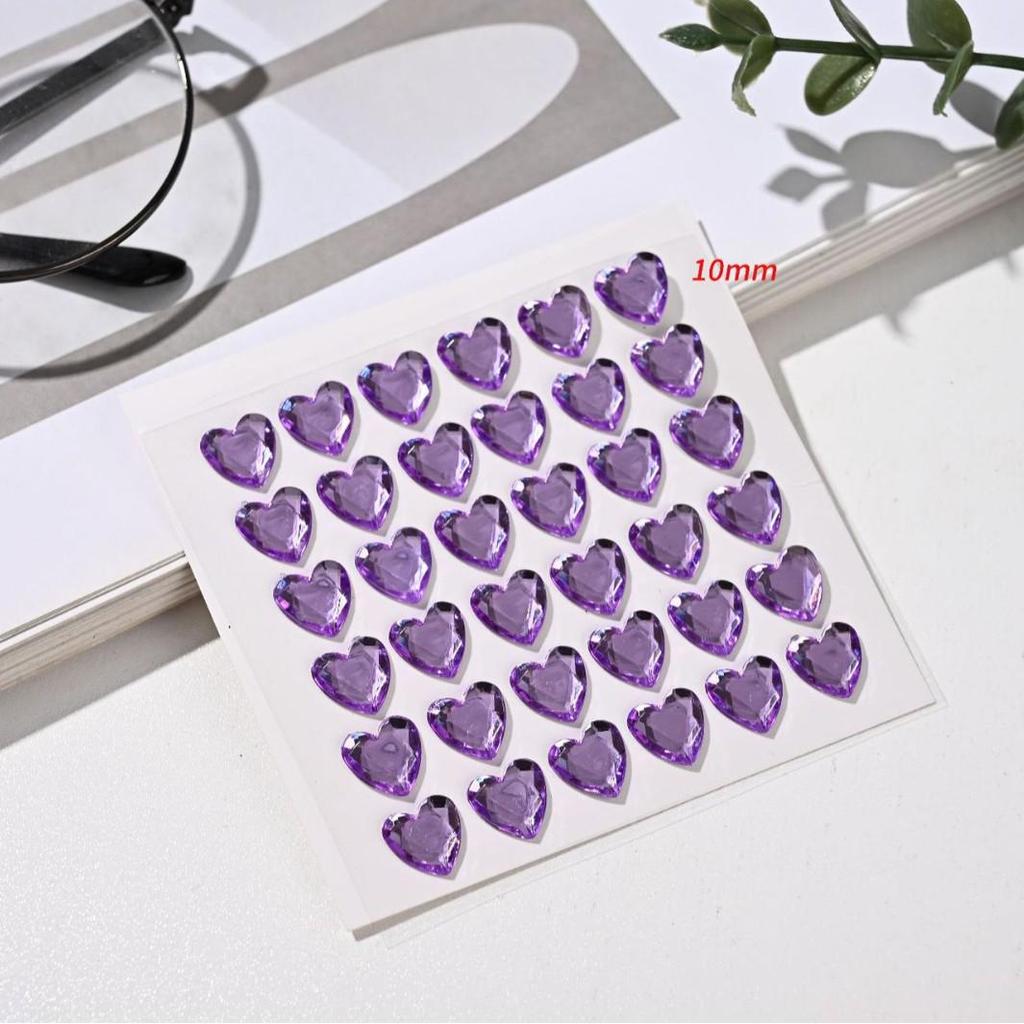 Kinder Herz Diamant 3D Acryl Aufkleber für Kindergarten Belohnungen
