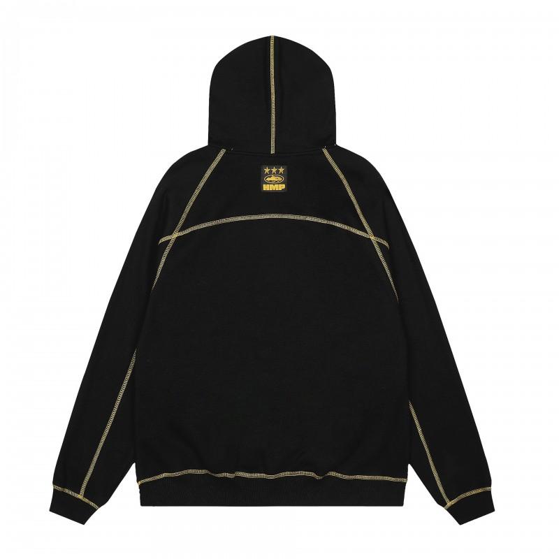 CORTEIZ Streetwear Hoodie Mens Loose Fit Casual Pullover Letter Print Sweatshirt