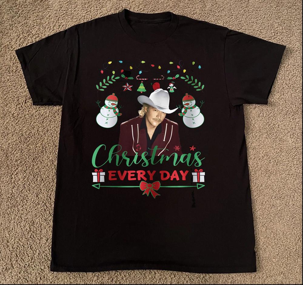 Alan Jackson Christmas Everyday T Shirt Black Unisex S-5XL 1J0723 Unisex T-Shirt XL