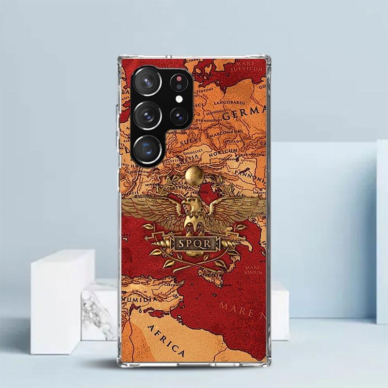 SPQR Roman Imperial Legionv Soft Cover for Samsung Galaxy S25 Edge S26 S24 S23 Ultra Phone Case S22 S21 Plus S20 FE Print Patter