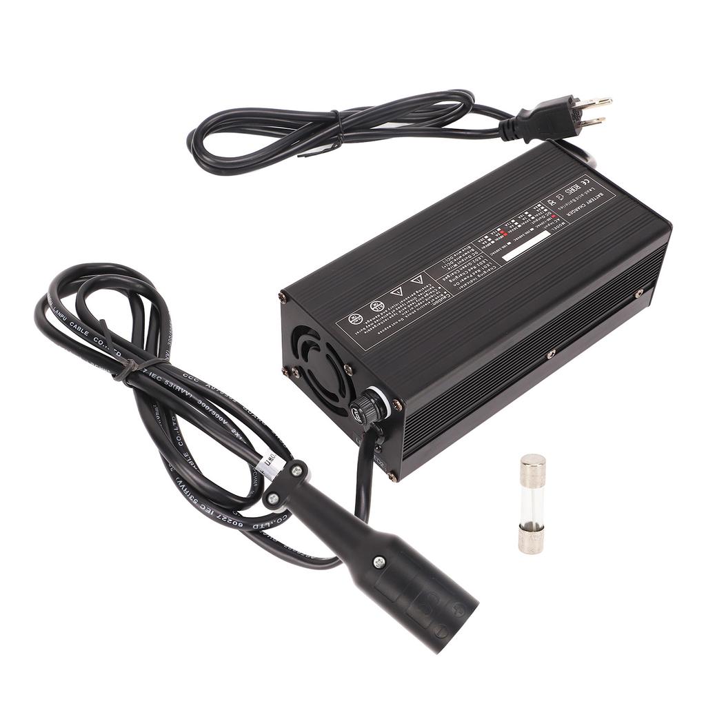 48V 5A Golf Cart Battery Charger 110 to  3 Pin Round Plug Colorful Power Display Replacement for TXT Textron