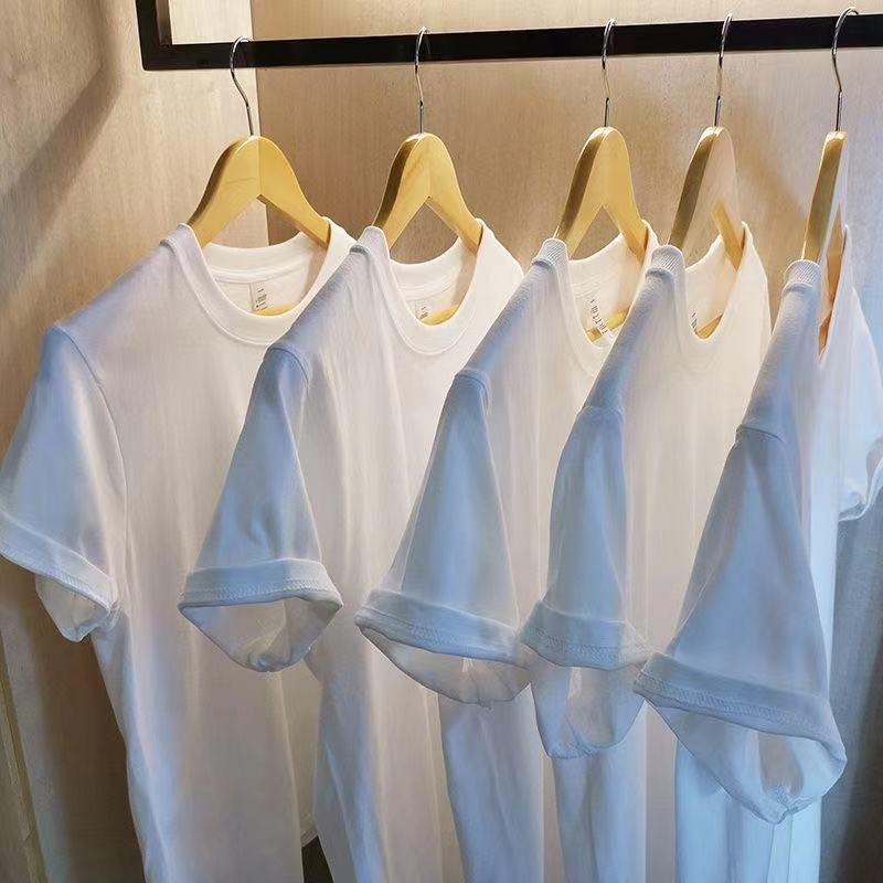 2026 Unisex Summer Cotton T-shirt: Men's Trendy 230g Japanese Style, Round Neck, Short Sleeves, Loose Fit.