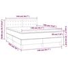 3141123 vidaXL Divan Bed with Mattress Grey 140x190 Cm Faux Leather