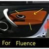 Microfiber  Door Panel /Armrest Leather Cover Protective Trim For  Renault Megane 3 / Fluence Car Interior with Mount Fittings