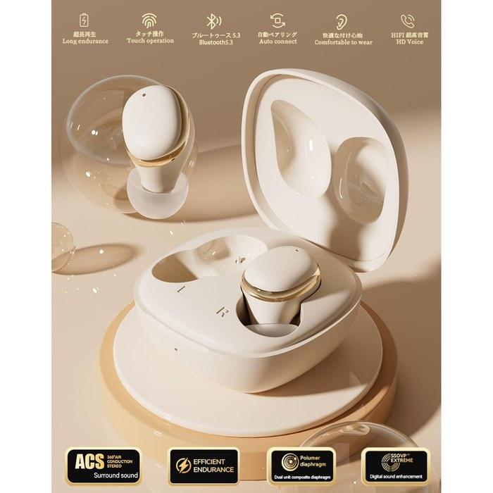 [2026] Wireless Earphones Bluetooth 5.3 Hi-Fi, In-Ear, 4hr Playtime & 60hr Total with Type-C Charging, Auto-Pairing, Built-in Mic, Touch