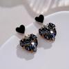 2022 New Rhinestone Heart & Diamond 925 Silver Earrings - Gentle, Sweet Style